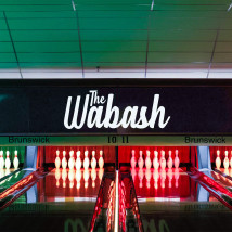Bowling lanes at The Wabash
